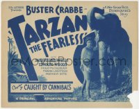 4y0495 TARZAN THE FEARLESS chapter 7 TC 1933 Buster Crabbe & elephant, Caught by Cannibals!