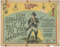 4y0517 TELL IT TO THE MARINES TC 1926 great image of tough USMC Sergeant Lon Chaney, ultra rare!