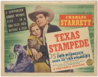 4y0518 TEXAS STAMPEDE TC 1939 cowboy Charles Starrett in a song-filled saga w/ Iris Meredith, rare!
