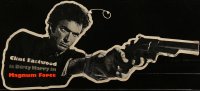 4y0004 MAGNUM FORCE die-cut two-sided 15x34 mobile 1973 Dirty Harry Clint Eastwood w/gun, very rare!