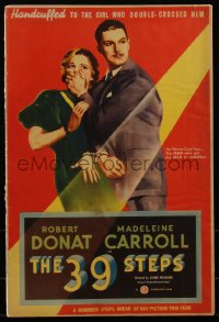 4y0046 39 STEPS pressbook 1935 Alfred Hitchcock's best, Robert Donat, Madeleine Carroll, ultra rare!