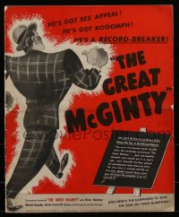 4y0051 GREAT McGINTY pressbook 1940 Preston Sturges classic, Tamiroff, Brian Donlevy, ultra rare!