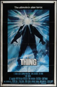 4y1084 THING 1sh 1982 John Carpenter classic sci-fi horror, Struzan, new credit studio style!