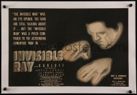 4y0043 INVISIBLE RAY trade ad 1936 great different image of Boris Karloff as the luminous man!