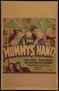 4y0075 MUMMY'S HAND WC 1940 Universal horror, great different monster montage, incredibly rare!