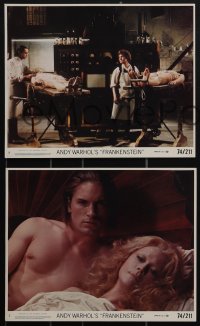 4y1360 ANDY WARHOL'S FRANKENSTEIN 8 8x10 mini LCs 1974 great image of Udo Kier with body over tank!