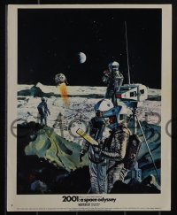 4y1131 2001: A SPACE ODYSSEY 3 Cinerama color English FOH LCs 1968 Kubrick, McCall art & hostesses!