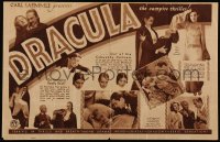 4y0112 DRACULA herald 1931 Tod Browning, Bela Lugosi, do vampires really exist, great images, rare!