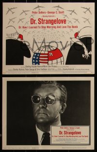 4y0252 DR. STRANGELOVE 8 LCs 1964 Stanley Kubrick, Peter Sellers, Sterling Hayden, complete set!