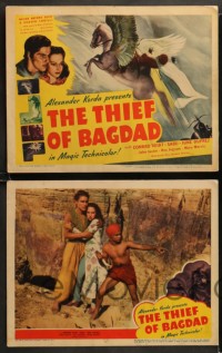 4y0257 THIEF OF BAGDAD 8 LCs 1940 Sabu, Conrad Veidt, June Duprez, Rex Ingram, rare complete set!