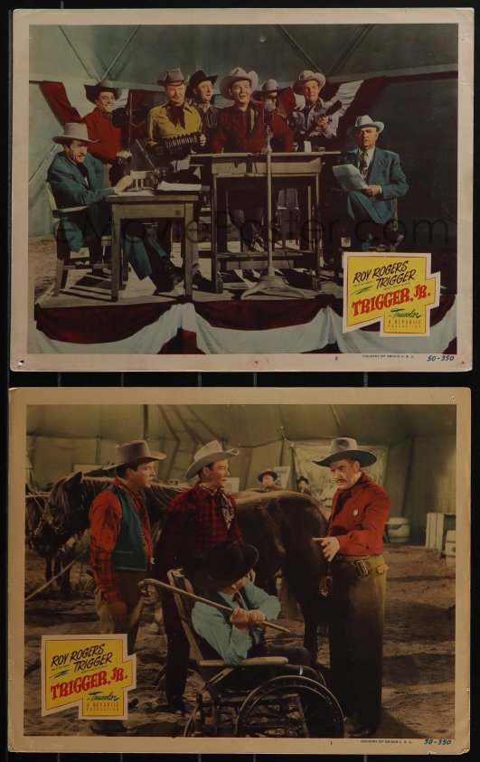 eMoviePoster.com: 4y0677 TRIGGER JR. 2 LCs 1950 singing Roy Rogers, The ...
