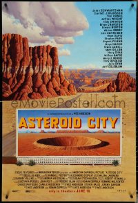 4z0881 ASTEROID CITY advance DS 1sh 2023 Jason Schwartzman, cool billboard and canyon art!