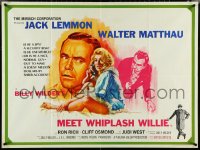 4z0131 FORTUNE COOKIE British quad 1967 Lemmon, Matthau, West, Meet Whiplash Willie, ultra rare!