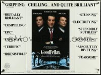 4z0140 GOODFELLAS reviews British quad 1990 Robert De Niro, Joe Pesci, Ray Liotta, Martin Scorsese!