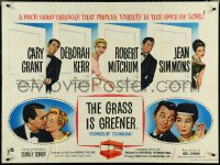 4z0141 GRASS IS GREENER British quad 1961 Cary Grant, Deborah Kerr, Robert Mitchum, Jean Simmons!