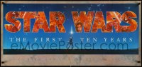 4z0448 STAR WARS THE FIRST TEN YEARS 17x36 commercial poster 1987 completely different Alvin art!