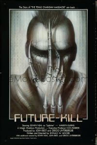 4z0959 FUTURE-KILL 1sh 1984 Edwin Neal, really cool science fiction artwork by H.R. Giger!
