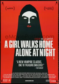 4z0961 GIRL WALKS HOME ALONE AT NIGHT 27x39 1sh 2014 completely different creepy vampire horror art!