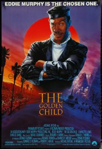 4z0964 GOLDEN CHILD int'l 1sh 1986 great artwork of the chosen one Eddie Murphy by John Alvin!