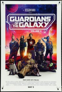 4z0967 GUARDIANS OF THE GALAXY VOL. 3 advance DS 1sh 2023 great image of cast on space ship!