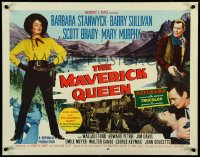 4z0607 MAVERICK QUEEN style A 1/2sh 1956 image of Barbara Stanwyck, from Zane Grey's novel!