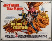 4z0637 SONS OF KATIE ELDER 1/2sh 1965 John Wayne, Dean Martin, sexy Martha Hyer!