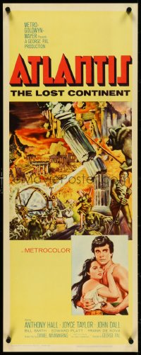4z0196 ATLANTIS THE LOST CONTINENT insert 1961 George Pal sci-fi, cool fantasy art by Joseph Smith!