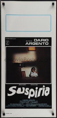 4z0195 SUSPIRIA Italian locandina 1977 classic Dario Argento giallo horror, Harper, white title!