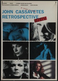4z0268 JOHN CASSAVETES RETROSPECTIVE REPRISE Japanese 15x20 2023 Rowlands, Goldoni, different films!