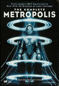 4z1031 METROPOLIS 1sh R2010 Fritz Lang, classic robot image from classic German movie, lost footage!