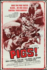 4z1054 PIGS 1sh 1972 wacky killer swine, once they tasted blood - no one could control their hunger!