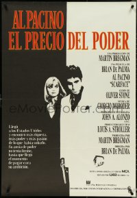 4z0390 SCARFACE Spanish 1984 Al Pacino as Tony Montana, Michelle Pfeiffer, De Palma!