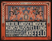 4z0030 NIEDERLANDISCH-INDISCHE KUNSTAUSSTELLUNG 29x37 German museum exhibition 1906 Thorn-Prikker!