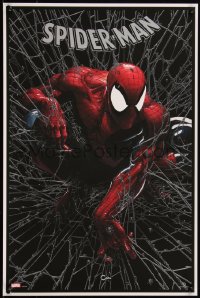 4z0853 SPIDER-MAN #30/200 16x24 art print 2022 Clayton Crain, Spider-Man #1; Facsimile Silver edition!