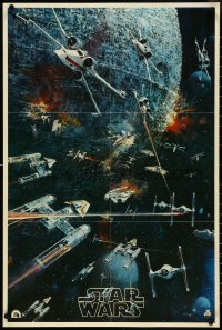 4z0386 STAR WARS 22x33 music poster 1977 George Lucas classic, John Berkey artwork, soundtrack!