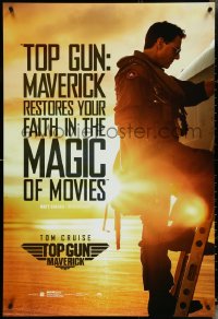 4z1115 TOP GUN: MAVERICK DS 1sh 2021 Naval aviator Tom Cruise climbing F-18, magic restored, review!