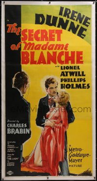5a0048 SECRET OF MADAME BLANCHE linen style B 3sh 1933 Irene Dunne & Phillips Holmes, ultra rare!