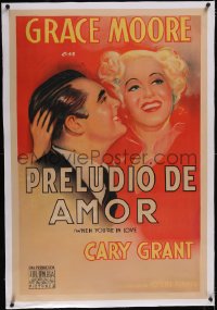 5a0574 WHEN YOU'RE IN LOVE linen Argentinean 1937 Cary Grant marries Australian opera star Grace Moore