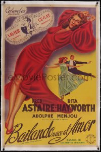 5a0575 YOU WERE NEVER LOVELIER linen Argentinean 1942 sexy Rita Hayworth, Fred Astaire, ultra rare!