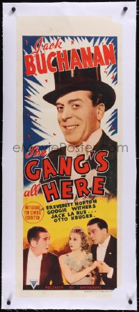 5a0212 AMAZING MR. FORREST linen long Aust daybill 1939 Jack Buchanan, The Gang's All Here, rare!