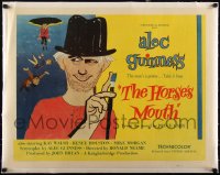5a1025 HORSE'S MOUTH linen 1/2sh 1959 great artwork of Smart Alec Guinness, the man's a genius!
