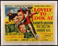 5a1048 LOVELY TO LOOK AT linen style B 1/2sh 1952 sexy full-length Ann Miller, Red Skelton, Keel