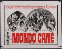 5a1052 MONDO CANE linen 1/2sh 1963 classic early Italian documentary of worldwide human oddities!