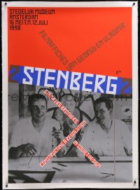 5a0009 2 STENBERG 2 linen 33x47 Dutch museum art exhibition 1998 legendary Russian poster designers!