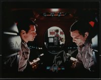 5b0028 2001: A SPACE ODYSSEY signed color 11x14 REPRO photo 2000s by Keir Dullea AND Gary Lockwood!