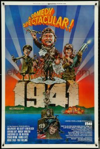 5b0907 1941 style F 1sh 1979 Spielberg, art of John Belushi, Dan Aykroyd & cast by Peter Green!