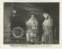 5b1734 ACROSS THE PACIFIC 8x10.25 still 1942 c/u of Humphrey Bogart & Mary Astor on ship's deck!