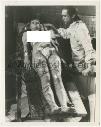 5b1740 ANDY WARHOL'S FRANKENSTEIN 8x10.25 still 1974 Udo Kier with his nude female monster!