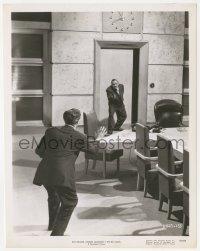 5b1753 BIG CLOCK 8x10.25 still 1948 Charles Laughton trapped in the board room pointing gun!