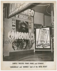 5b1760 BORNEO/CONGORILLA candid 8x10 still 1960s cool theater lobby display w/ standee & one-sheet!